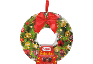 Konfekšu kaste SORINI Festivities 188g