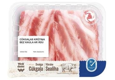 Cūkgaļas krūtiņa bez kaula ar ādu WELL DONE fas. - 1