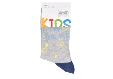 Bērnu zeķes SEVEN LEMON kokvilnas 25-27 - 2