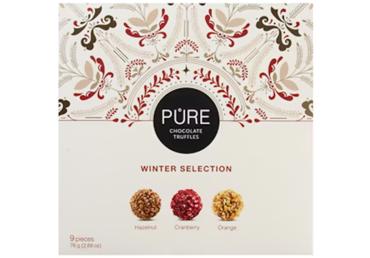 Šokolādes trifeļu izlase PURE CHOCOLATE Ziema 76g - 2