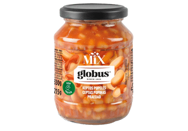 Baltās pupiņas tomātu mērcē GLOBUS 330g