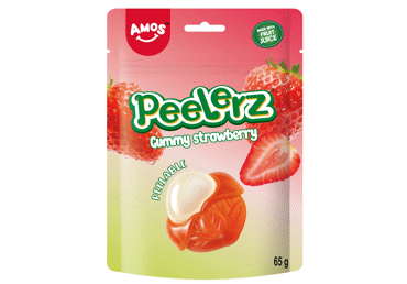 Želejas konfektes zemeņu Peelerz AMOS 65g