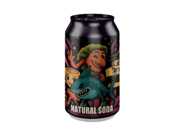 Gāzēts dzēriens Brainrot rabarberu 0,33L D