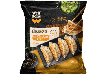 Gyoza ar vistas gaļu WELL DONE 400g