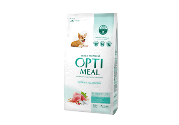 Sausā tītara barība kucēniem OPTIMEAL 1,5kg