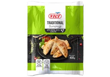 Pelmeņi Traditional ar vistu, sieru un baravikām 400g