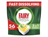 Trauku mazgāšanas kapsulas FAIRY All in One Lemon 56gb.