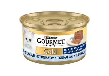 Kaķu konservi GOURMET GOLD pastēte ar tunci 85g - 1