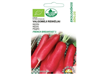 Ekol.sēklas: Redīsi FRENCH BREAKFAST gb.