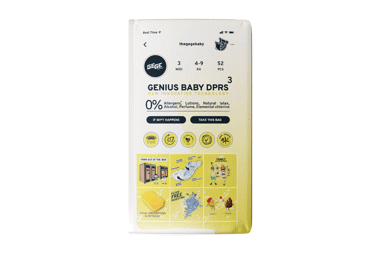 Autiņbiksītes GEGE Premium Midi 4-9kg 52gab.