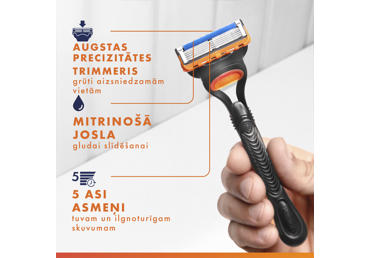 Skūšanās kasetes GILLETTE Fusion 5 12gb. - 2
