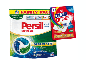 Veļas mazgāšanas kapsulas PERSIL Universal 100m.r.+K2R 3m.r.