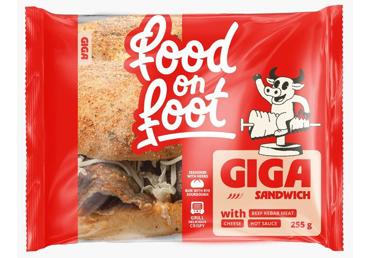 Sviestmaize Giga ar kebabu un sieru FOOD ON FOOT 255g - 1