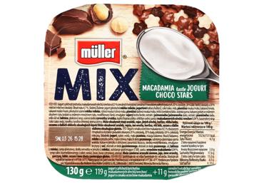 Jogurts MULLER Mix makadamijas ar šokolādes zvaigznītem 130g - 1