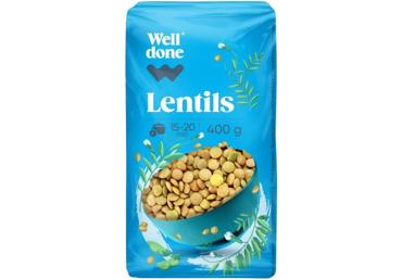 Zaļās lēcas WELL DONE 400g