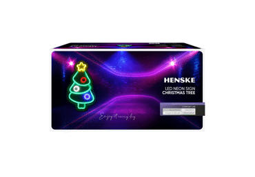 LED neona zīme HENSKE Ziemassvētku egle - 1