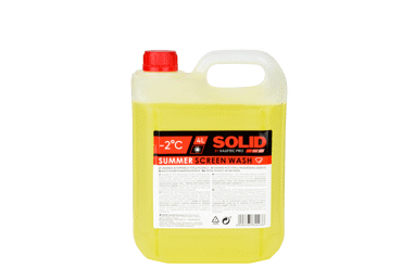 Vasaras vējstiklu šķidrums SOLID -2°C 4L