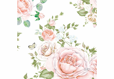 Salvetes DUNI Rose Glory 33x33cm 20gab.
