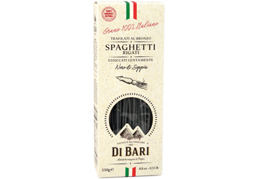 Makaroni DI BARI Spaghetti Rigati Nero Di Seppia 250g