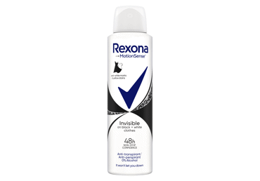 Dezodorants REXONA INVISIBLE Black&White sievietēm 150ml