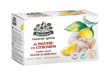 Augļu tēja HERBITUM ingvers-citrons 20x2g - 2
