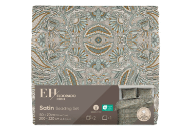 Satīna gult.veļ.kompl.200x220/2x50x70cm
