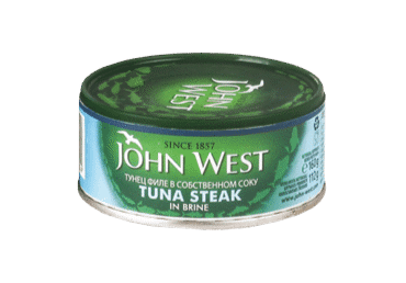 Tunzivs steiks savā sulā JOHN WEST 160g