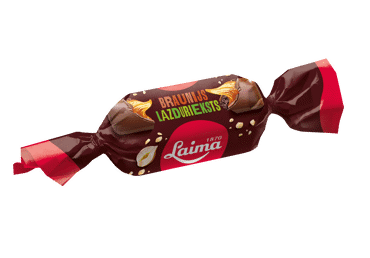 Šokolādes konfektes braunijs karamele lazdu rieksti LAIMA sver.