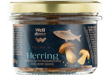 Sēņu smēriņš ar siļķi WELL DONE PREMIUM 180g