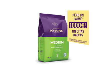 Kafijas pupiņas LOFBERGS Medium Roast 1kg - 1