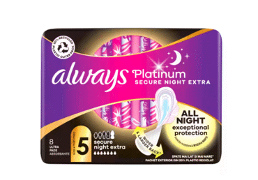 Higiēniskās paketes ALWAYS Platinum Night S5 16gab.