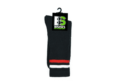Vīriešu sporta zeķes 11022 BISOKS 39-42 melnas