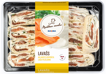Lavašs ar auksti kūpināta laša pildījumu MEISTARA MARKA 250g