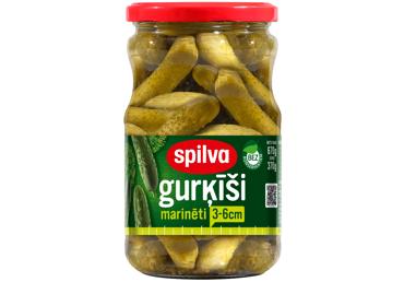 Marinēti gurķīši 3-6cm SPILVA 670g