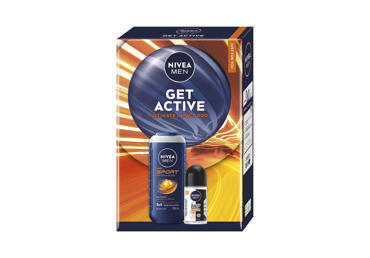 Komplekts NIVEA Men Get Active ķermeņa kopšanai 
