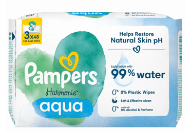 Mitrās salvetes PAMPERS Harmonie zīdaiņiem 3x48gb