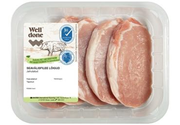 Cūkgaļas karbonāde šķēlēs WELL DONE 360g