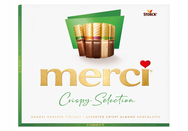 Šokolādes izlase MERCI ar riekstiem 250g