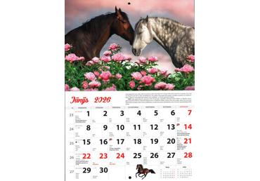 Kalendārs A4 Zirga gads Kuma - 2