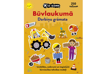 Grāmata. Es izzinu! Būvlaukumā.Darbiņu grāmata