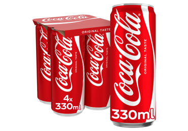 Gāzēts dzēriens COCA-COLA 4x0,33L D
