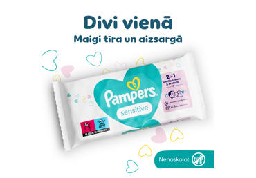Mitrās salvetes PAMPERS Sensitive 4x52gab. - 2