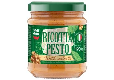 Pesto ar rikotu un valriekstiem WELL DONE 190g