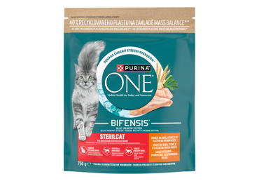 Sausā kaķu barība vistas ONE Sterilcat 750g