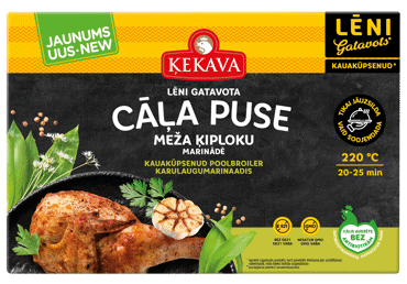 Lēni gatavota cāļa puse Meža ķiploku marinādē ĶEKAVA fas.