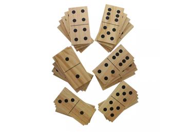 Lielā koka domino spēle 28gab. - 2