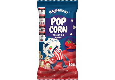Popkorns BOOMZA ar tomātu čili garšu 100g