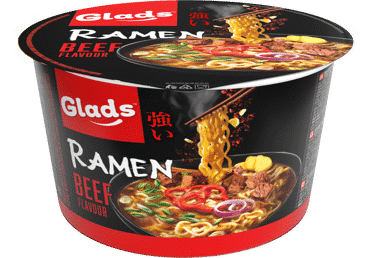 Ātri pagatavojamas nūdeles GLADS Ramen liellops 105g
