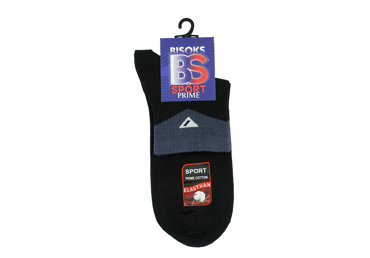 Vīriešu sporta zeķes BISOKS 12431 melnas 39-42