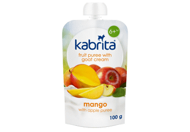 Biezen.KABRITA kaz.p.mango,āb., 6+ 100g